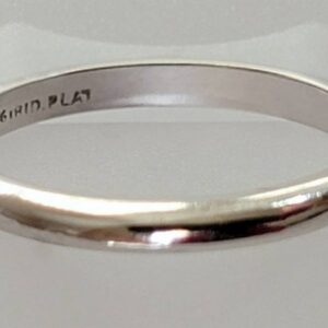 Platinum Polished Band style Ring