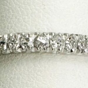 Antique Platinum Diamond Wedding Band Ring, Size 5.75
