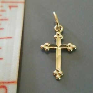 Marked 14K Yellow Gold Cross Pendant. Pendant Chains are Available for Purchase